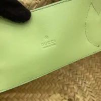 Gucci Unisex Mini Straw Tote with Gucci Logo-Pale Green (1)