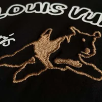 Louis Vuitton LV Men Embroidered Cotton T-Shirt 1AFQ67 (1)