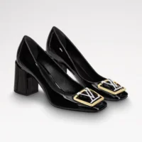 Louis Vuitton Women LV Madeleine Pump Black Calf Leather 5.5cm Heel