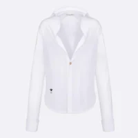 Dior Women Blouse White Cotton Poplin 451B72A3356_X0100 (1)