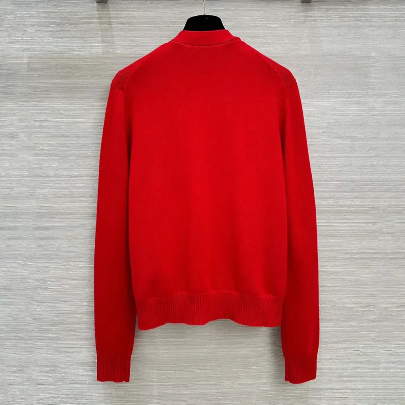 Dior Women Dioramour Twinset Red Cashmere Knit