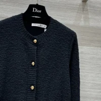 Dior Women Twinset Black Cotton and Wool-Blend Knit (1)