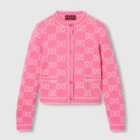 Gucci Women GG Cotton Jacquard Cardigan 743319XKD285447 (1)