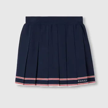 Gucci Women Pleated Skirt with Striped Trim 691712XKD274915