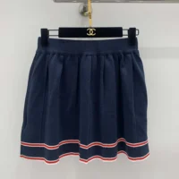 Gucci Women Pleated Skirt with Striped Trim 691712XKD274915 (1)