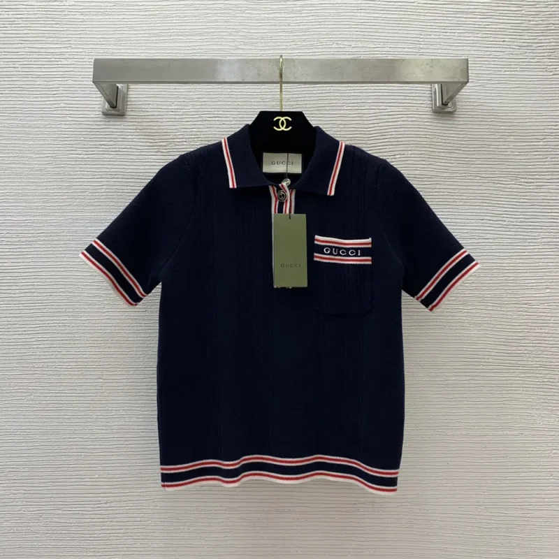 Gucci Women Polo Top with Striped Trim 691713XKD264915