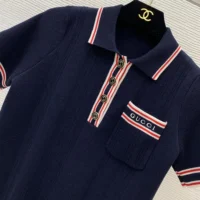 Gucci Women Polo Top with Striped Trim 691713XKD264915 (1)