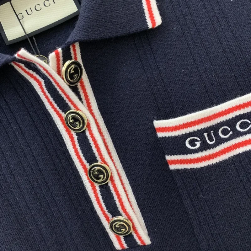 Gucci Women Polo Top with Striped Trim 691713XKD264915