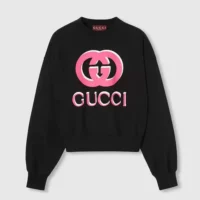 Gucci Women Printed Cotton Jersey Sweatshirt 789582XJGSV1082 (1)