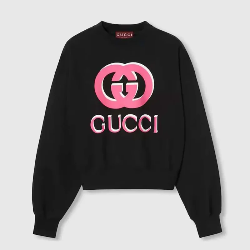 Gucci Women Printed Cotton Jersey Sweatshirt 789582XJGSV1082