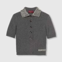 Gucci Women Rib Wool Polo Top 803889XKEFG1189 (1)