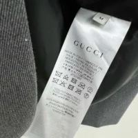 Gucci Women Single Breasted Wool Grisaille Jacket 796295Z8BT01200 (1)