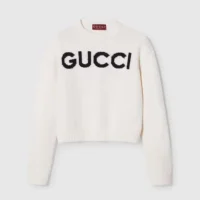 Gucci Women Wool Top with Gucci Intarsia 770072XKEBC9207