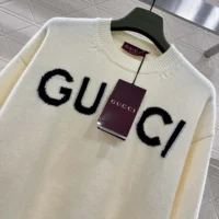 Gucci Women Wool Top with Gucci Intarsia 770072XKEBC9207 (1)