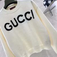 Gucci Women Wool Top with Gucci Intarsia 770072XKEBC9207 (1)