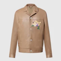 Louis Vuitton LV Men Embroidered Leather Blouson 1AFQO6 (1)