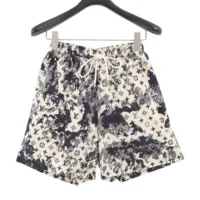 Louis Vuitton LV Men Printed Nylon Swim Shorts-Black (1)