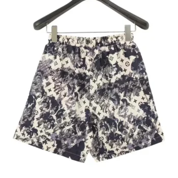 Louis Vuitton LV Men Printed Nylon Swim Shorts-Black