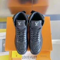 Louis Vuitton LV Men Rivoli Sneaker Boot-Black 1A8K1T (1)