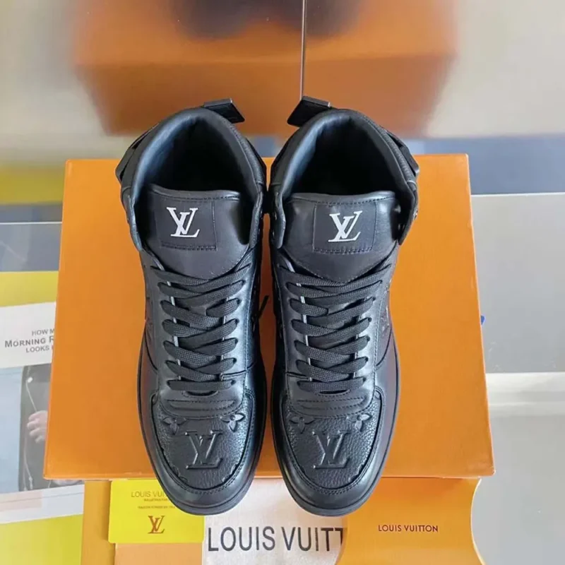 Louis Vuitton LV Men Rivoli Sneaker Boot-Black 1A8K1T