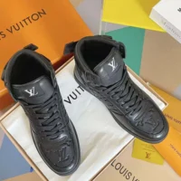 Louis Vuitton LV Men Rivoli Sneaker Boot-Black 1A8K1T (1)