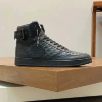 Louis Vuitton LV Men Rivoli Sneaker Boot-Black 1AC4VR (1)