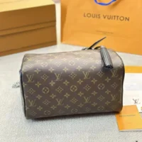 Louis Vuitton LV Unisex Keepall Bandoulière 25 Brown Coated Canvas Cowhide Leather (1)