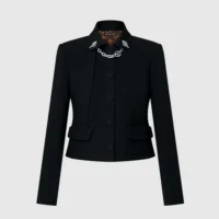 Louis Vuitton LV Women LV Chain Tailored Jacket 1AGAE4 (1)