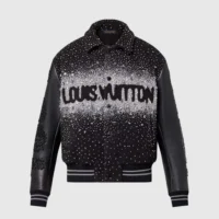 Louis Vuitton LV Women Made To Order Embroidered Varsity Blouson 1ABY75 (1)