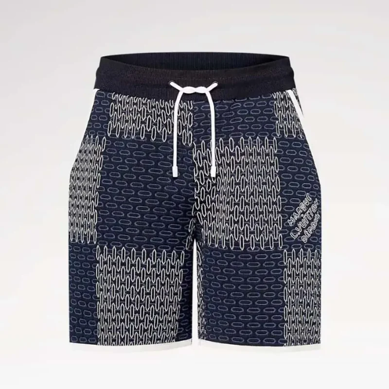 Louis Vuitton Men Damier Quilted Cotton Shorts 1AFWUJ