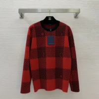 Louis Vuitton Men Damier Wool Crewneck 1AFXKG (1)