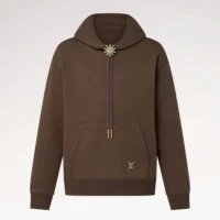 Louis Vuitton Men Embellished Cotton Hoodie 1AFWVV