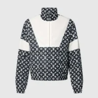 Louis Vuitton Men Monogram Printed Technical Track Top 1AFWJI (1)