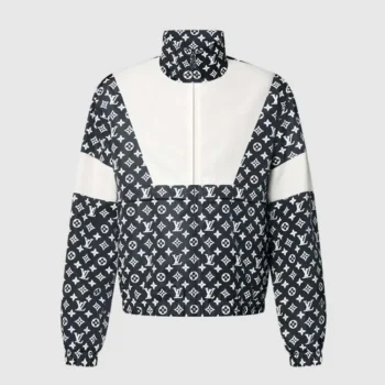 Louis Vuitton Men Monogram Printed Technical Track Top 1AFWJI