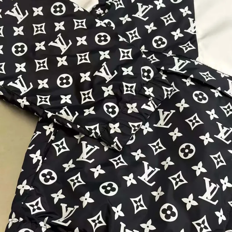 Louis Vuitton Men Monogram Printed Technical Track Top 1AFWJI