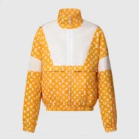 Louis Vuitton Men Monogram Printed Technical Track Top 1AFWJR (1)