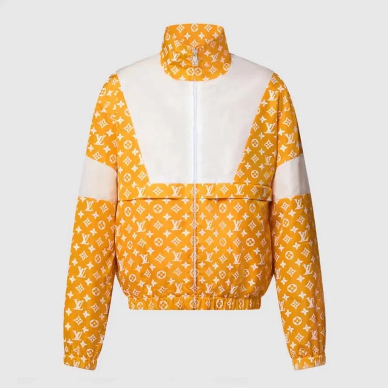 Louis Vuitton Men Monogram Printed Technical Track Top 1AFWJR