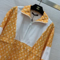 Louis Vuitton Men Monogram Printed Technical Track Top 1AFWJR (1)