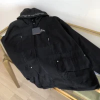 Louis Vuitton Men Technical Wool Parka 1AFRJ8 (1)