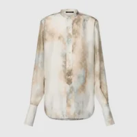 Louis Vuitton Women Collarless Monogram Cloud Shirt 1AGBFJ (1)