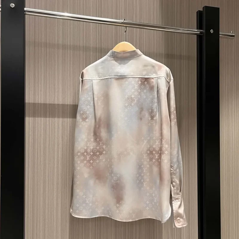 Louis Vuitton Women Collarless Monogram Cloud Shirt 1AGBFJ