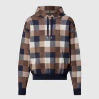 Louis Vuitton Women Damier Cashmere And Wool-Blend Hoodie 1AFXJV (1)