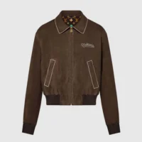 Louis Vuitton Women Embroidered Suede Calfskin Bomber 1AFPWH (1)