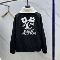 Louis Vuitton Women Knitted Collar Embroidered Technical Blouson 1AFPU4 (1)