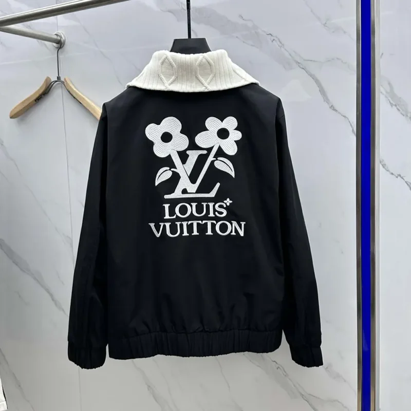 Louis Vuitton Women Knitted Collar Embroidered Technical Blouson 1AFPU4