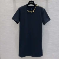 Louis Vuitton Women LV Charm T-Shirt Dress 1AFZN2 (1)