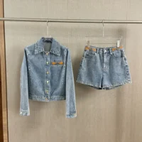 Louis Vuitton Women LV Circle Tab Denim Jacket 1AFYWQ (1)