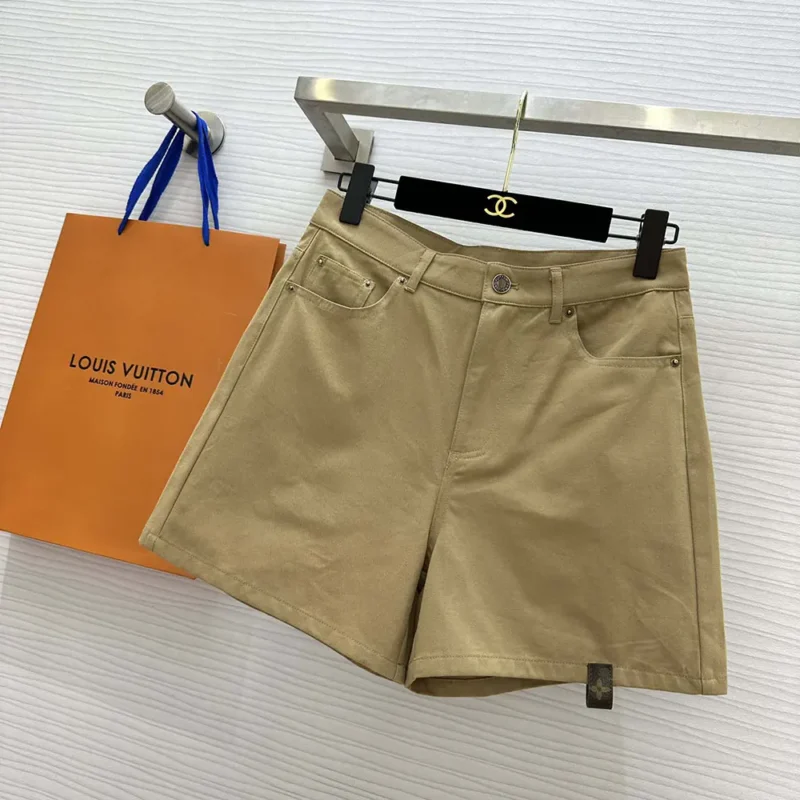 Louis Vuitton Women LV Straight-Cut Gabardine Shorts 1AFPGE