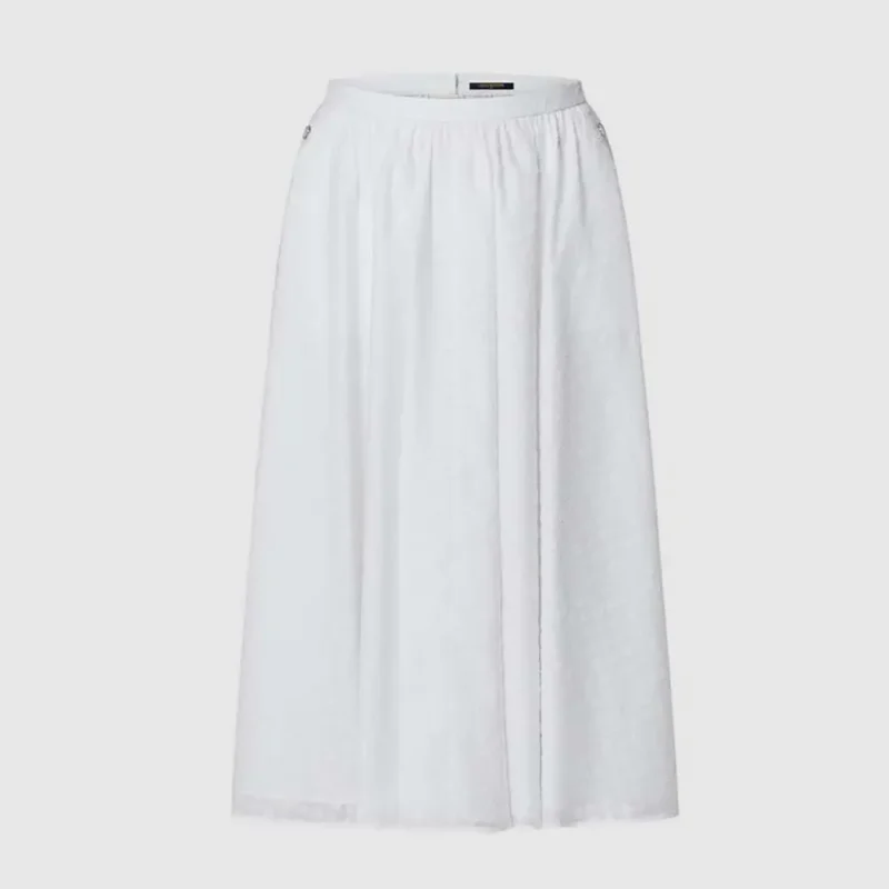 Louis Vuitton Women Monogram Fil Coupé Midi Skirt 1AFUQB