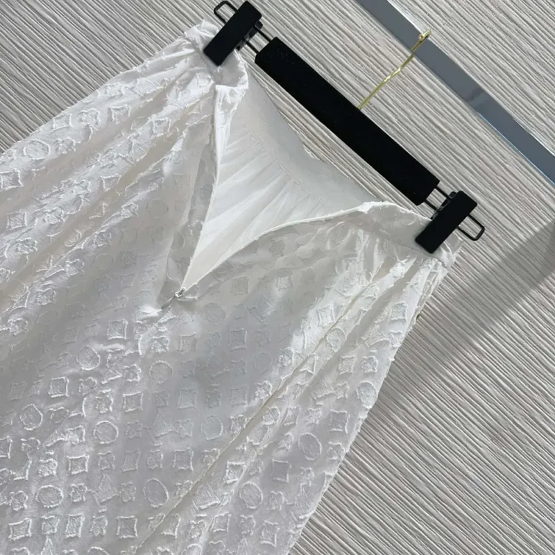 Louis Vuitton Women Monogram Fil Coupé Midi Skirt 1AFUQB